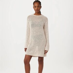 Frank and Oak open work sweater dress